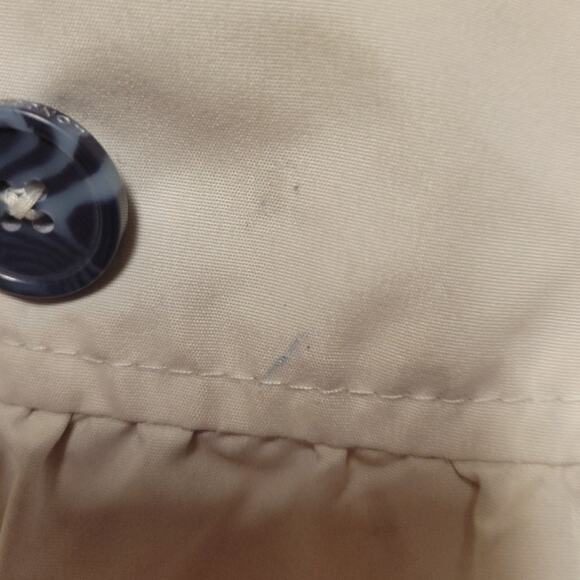 London Fog Girl's Jacket Hood Button Up Lightweight Trench Size L/6X - Picture 6 of 8